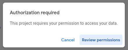 Review permissions