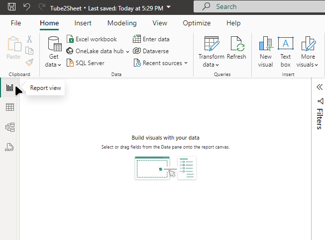 Switch to Report View