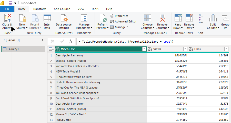 Finalize Data Import